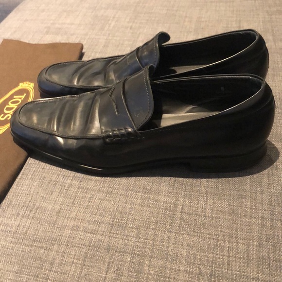 Tod’s Black Leather Size 8 Men’s Loafers - Picture 3 of 5